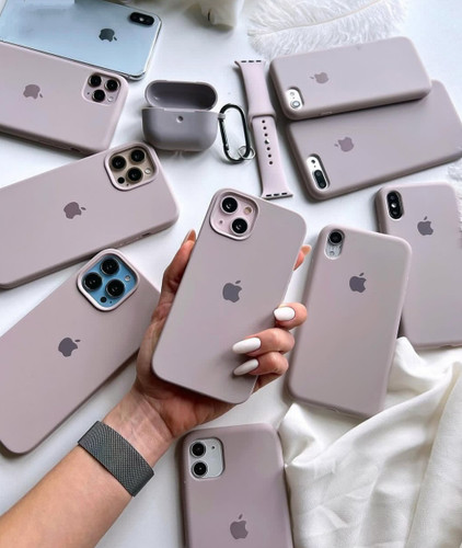 قاب سیلیکونی اورجینال آیفون رنگ لوندر