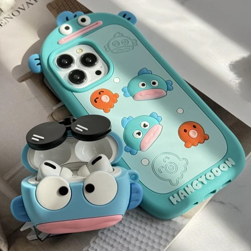 کاور ایرپاد سیلیکونی عروسکی طرح ماهی عینکی