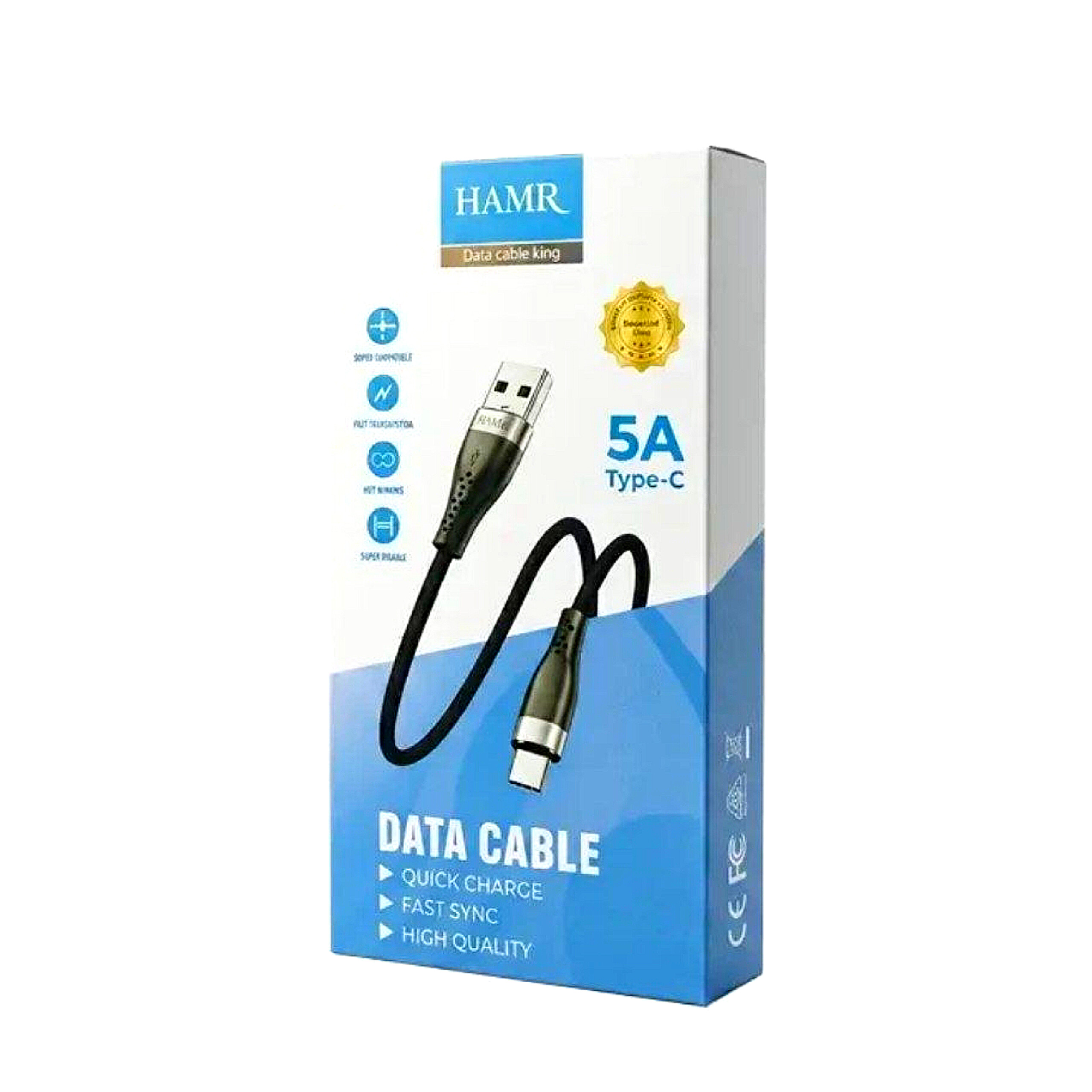 کابل USB به تایپ سی 5A مدل KING هامر (HAMR)